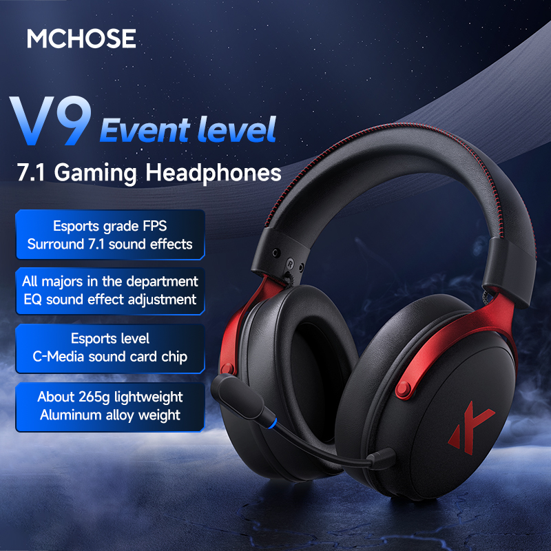 MCHOSE V9 Pro 2 Headset with M - Gaming Headset 7.1 ulasan dan harga