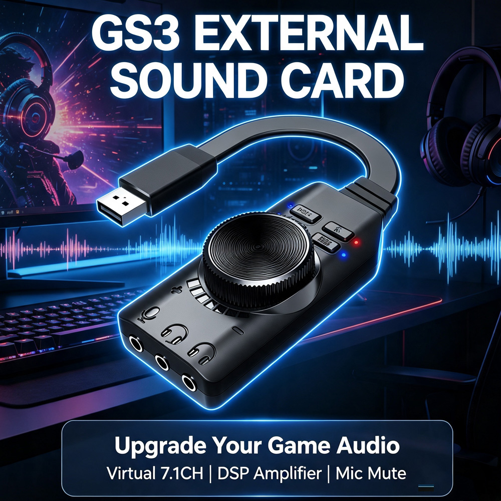 3.5mm 7.1 Channel USB Adapter  - Gaming Headset 7.1 ulasan dan harga
