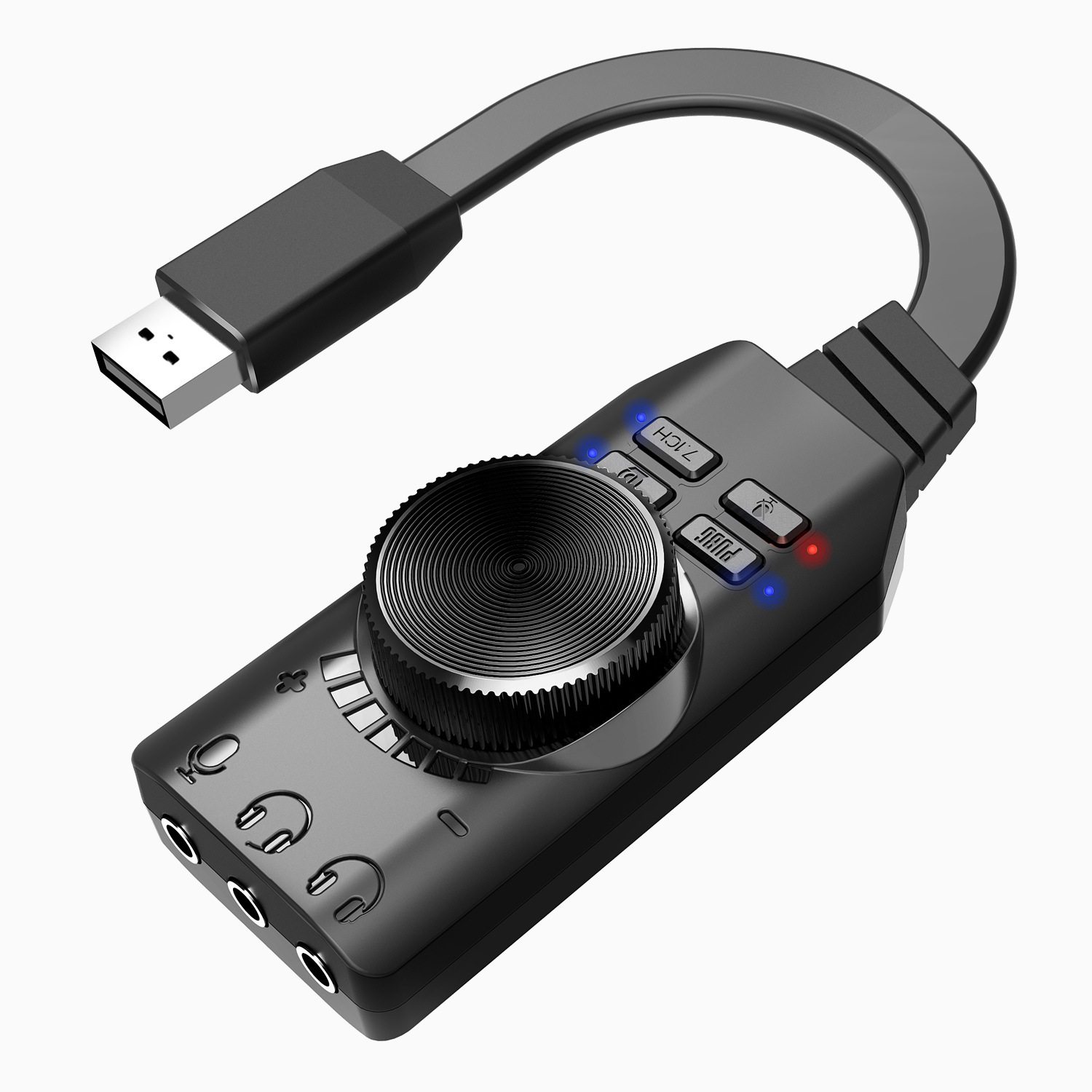 3.5mm 7.1 Channel USB Adapter  - Gaming Headset 7.1 ulasan dan harga